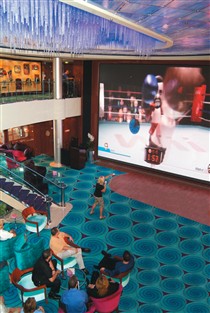 Norwegian Cruise Line: Boxing on the Giant Screen