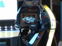 AOU 2003 Amusement Expo: There's the title screen from behind.