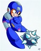 Mega Man flaunts Knight Man's stolen power!