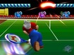 Mario sends the ball into warp speed
