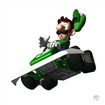 Electronic Entertainment Expo 2005: Luigi's cart goes air-born.