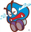 He's feeling blue.  HAH!  SEE WHAT I DID THERE