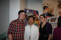 NWR’s Neal Ronaghan and Lauren Lewandoski with Capcom’s Ryota Niitsuma