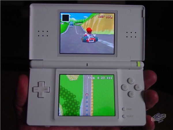 Josh's DS Lite with Mario Kart DS