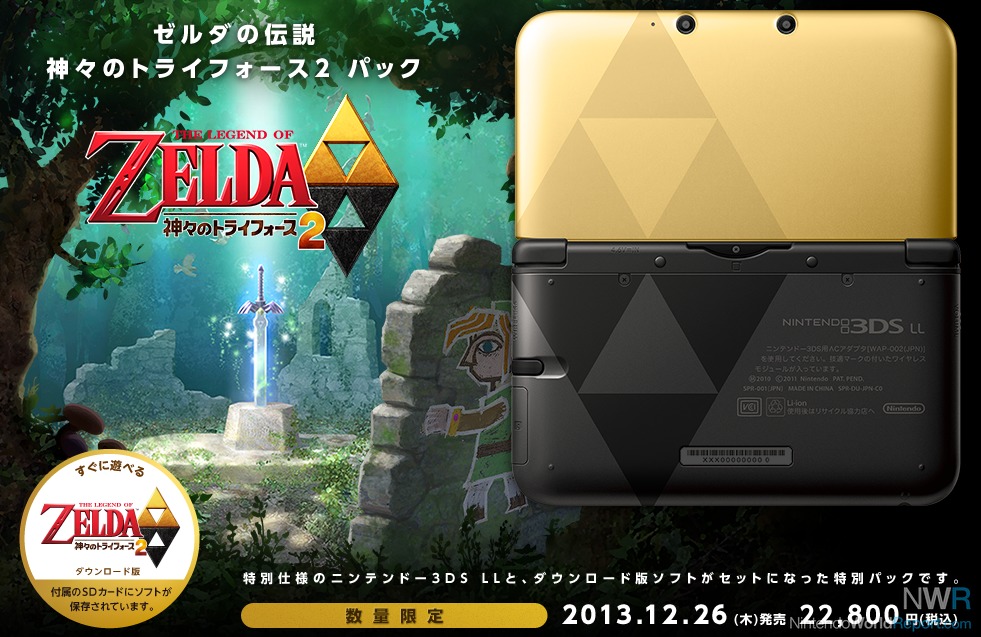 Nintendo 3DS XL The Legend Of Zelda Triforce Edition