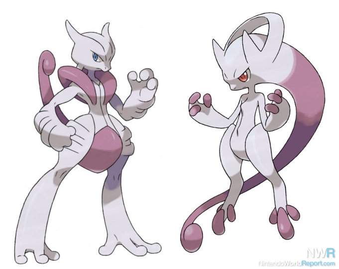 Pokemon Evolution Type Swap - Mew Evolve to Mega Mewtwo X, Y - GRASS TYPE 