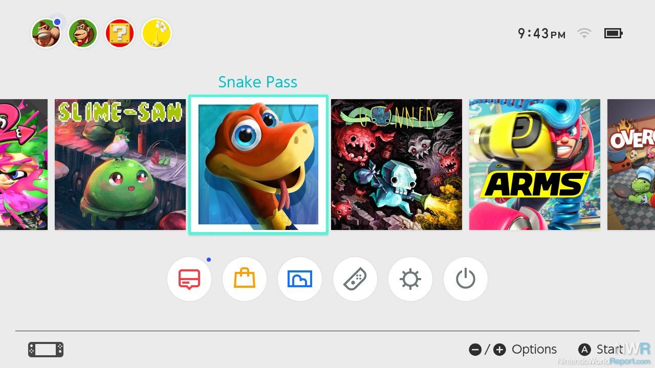 Snake Pass, Aplicações de download da Nintendo Switch