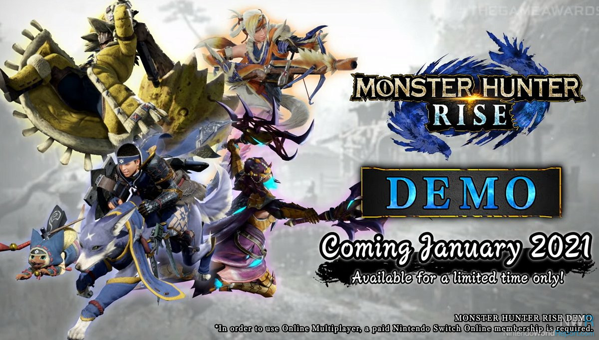 All monsters in the Monster Hunter Rise demo