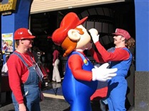 The Marios Clown Around