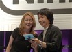 Miyamoto shows G4's Tina Wood his puppy, Mario
