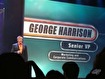 George Harrison goes on-stage.