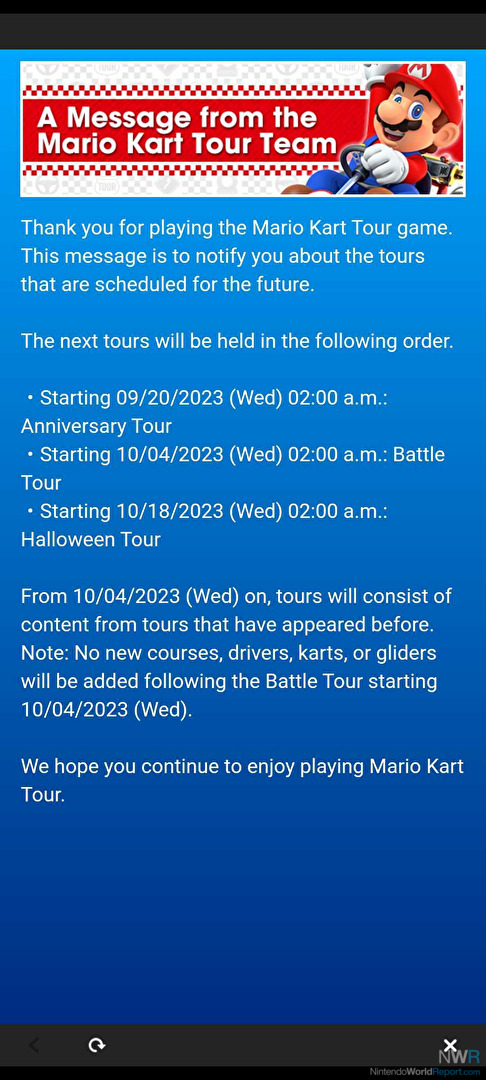 Mario Kart Tour To Enter Maintenance Mode In October - News