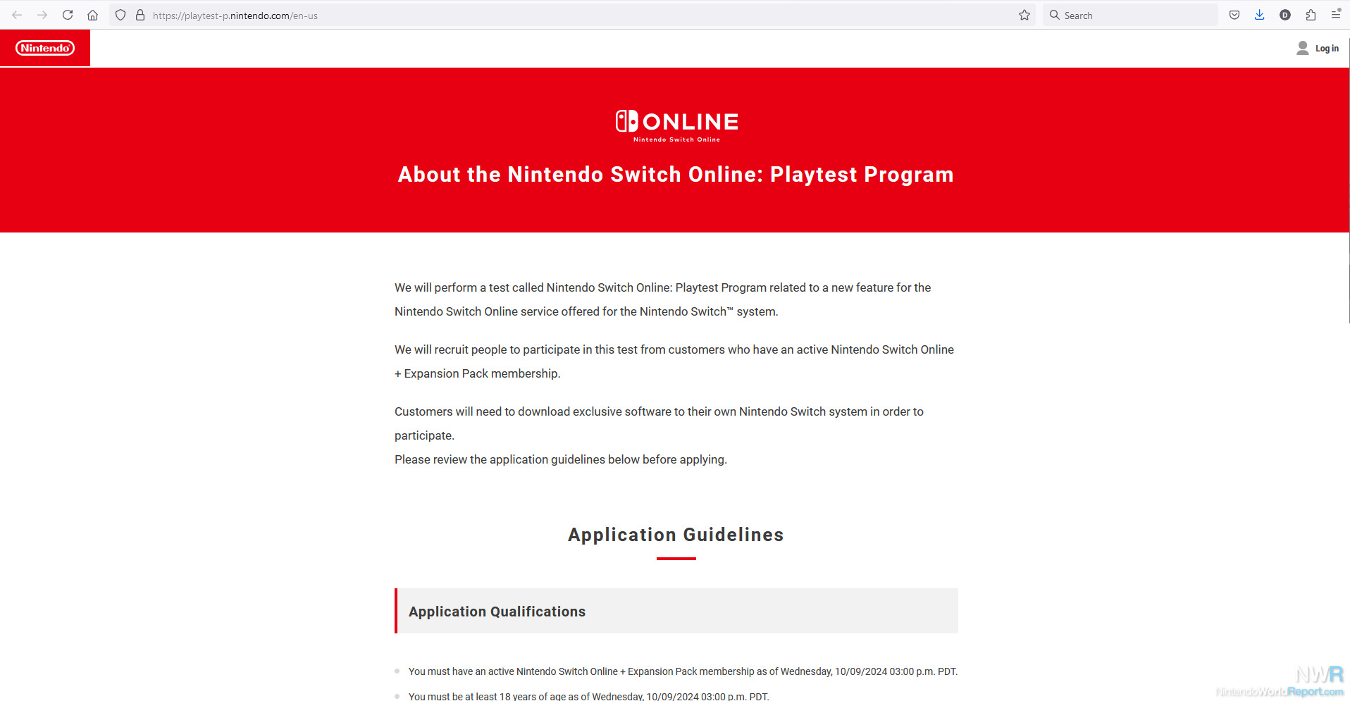 Nintendo Opening Applications For Switch Online Playtesting To Expansion Pack Subscribers – News