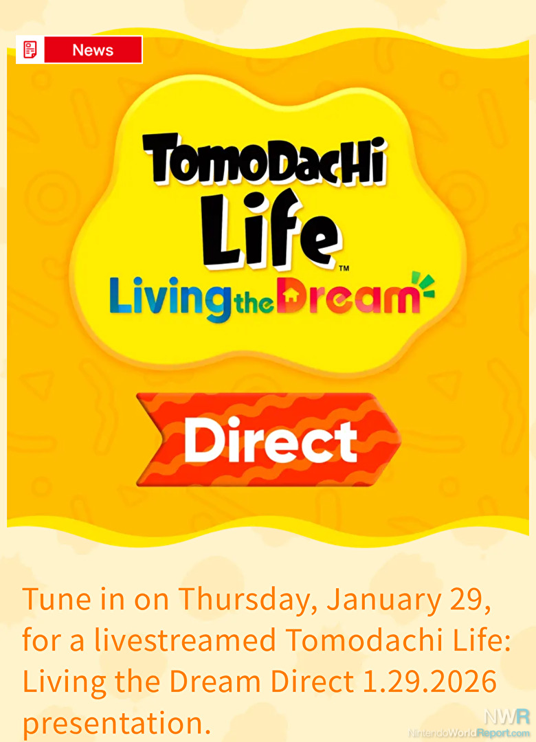 Tomodachi Life: Living The Dream Direct To Air January 29 – News Tomodachi Life: Living The Dream Direct To Air January 29 – News