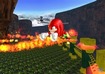 Knuckles avoids getting burned