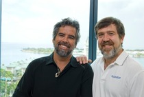 Alexey Pajitnov and Henk Rogers