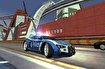 Futuristic Police Car Cruising