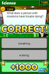 The correct answer is sleeping