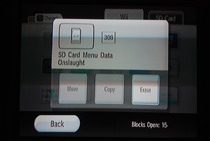 Game Developers Conference 2009: Wii SD Card Menu - SD Card Data detail