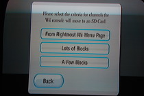 Game Developers Conference 2009: Wii SD Card Menu - Movement Criteria Selection