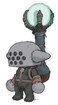 A "Guardian," the natives of this world.